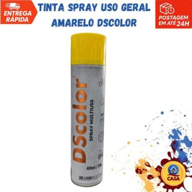 Imagem de Tinta Spray Uso Geral Amarelo DSColor - DS Color