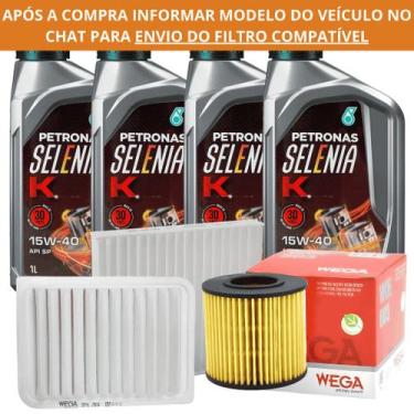 Imagem de Kit 4L Óleo Selenia K 15W40 + Filtro Óleo + Filtro de Ar + Filtro de C