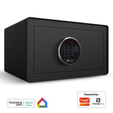 Imagem de Cofre Eletrônico Digital Portátil Chave Senha Compatível Alexa Google 