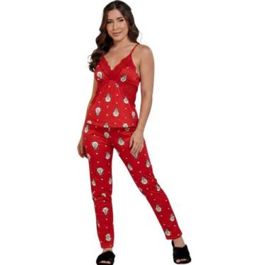 Imagem de Pijama Feminino Longo Suede Feminino Bella Fiore Manga Curta Alça Inve