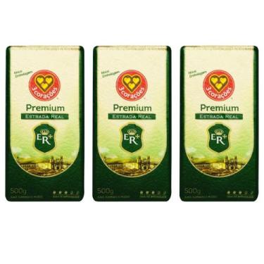 Imagem de Kit 3 cafe 3 coracoes premium est real vacuo 500g - 3 Corações