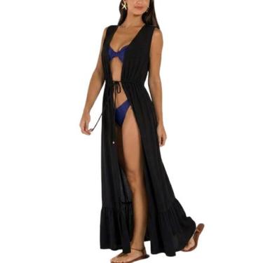 Imagem de Saída De Praia Arsiè 06B.163.5259 Feminina Kimono Mid Dry Poliéster T.