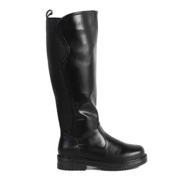 Imagem de Bota Mooncity Montaria Cano Alto De Elástico e Zíper Lateral Super Lev