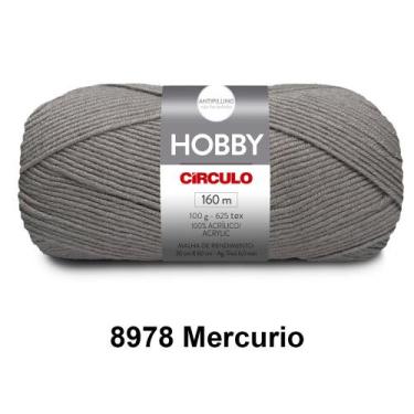 Imagem de Lã Fio Hobby Círculo 100g 160m Novelo - Tricô e Crochê, 8978 - Mercuri
