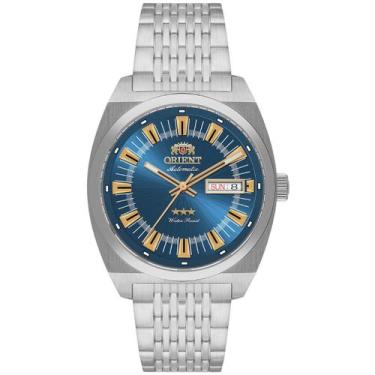 Imagem de Relogio orient automatico azul metal prata yn6ss018 d1sx cor:prata, PR