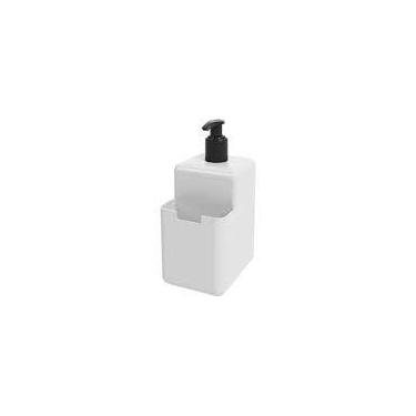 Imagem de Dispenser Porta Detergente Sabão e Porta Sabonete Liquido Branco - Coz