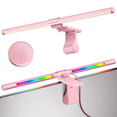 Imagem de Barra de Luz para Monitor Quntis IM 51 cm Rosa RGB com Proteção para o