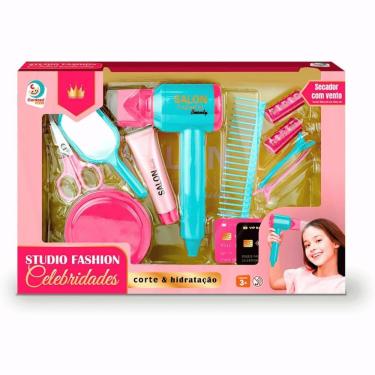 Imagem de Kit de Brinquedo Salão de Beleza Studio Fashion Celebridades Corte e Hidratação Cardoso Toys