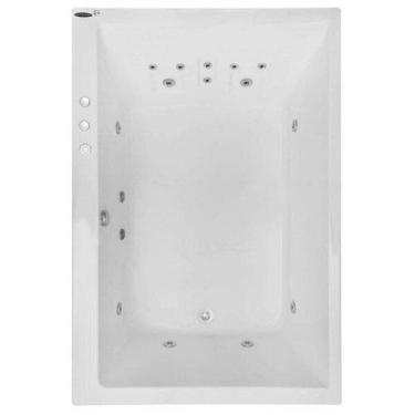 Imagem de Banheira Hidromassagem Astra Double Cayman Luxo 180CMX120CMX52CM - 04 