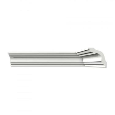 Imagem de Kit 18m Linear Roda Teto Perfil de Poliestireno K80 Branco Homestar