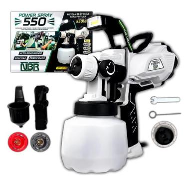 Imagem de Pistola De Pintura Nauber Power Spray 550 550W Capacidade de1,2L Com 4
