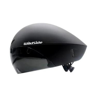 Imagem de Capacete De Ciclismo De Estrada Para Triatlo Wildside TT Com Óculos De
