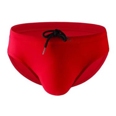 Imagem de Sunga Masculina Clássica Esportiva com Bolsa de Volume para Praia e Na