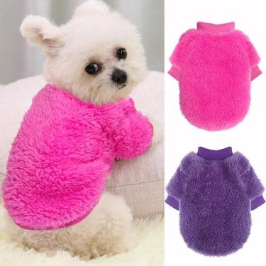 Imagem de 2 peças de suéteres genéricos de lã grande para cães pequenos - Marca 
