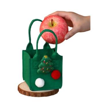 Imagem de Bolsa De Presente De Natal Para Crianças Criativa Em Feltro Portátil C