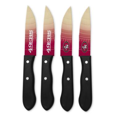 Imagem de Conjunto de facas de bife Sports Vault NFL San Francisco 49ers, 24,7 cm