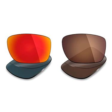 Imagem de Mryok 2 pares de lentes polarizadas de substituição para óculos de sol Oakley Turbine – opções