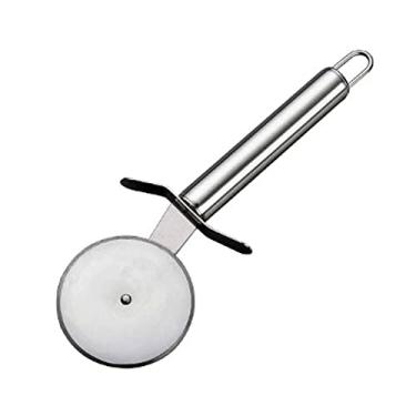 Imagem de 123 Util Rolo de Massas Carretilha Para Massa Lisa Em Inox Aço inoxidável