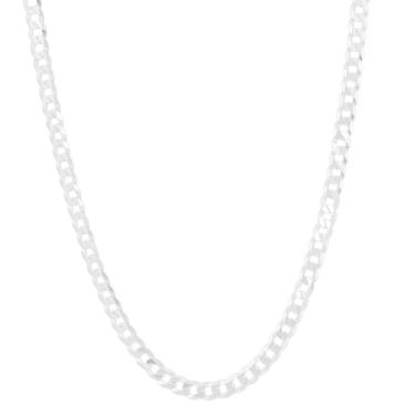 Imagem de Cordão Corrente Masculina Grumet 5mm 60cm De Prata 925