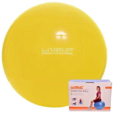 Imagem de Bola Suíça para Pilates 75 cm LIVEUP LS3221 75 Amarelo