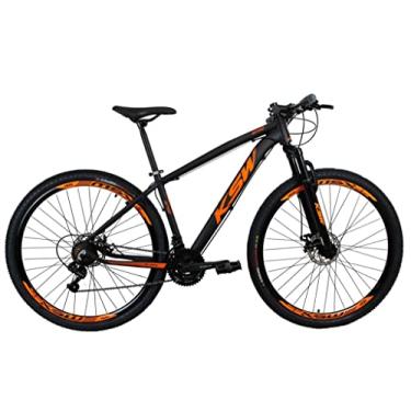 Imagem de Bicicleta aro 29 KSW Câmbios Shimano 24V Freio Hidraulico (PRETO+LARANJA, 15)