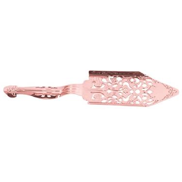 Imagem de Coador de coquetel de absinto Design vazio Peso confortável Colher de absinto funcional para bartenders Rosa ouro