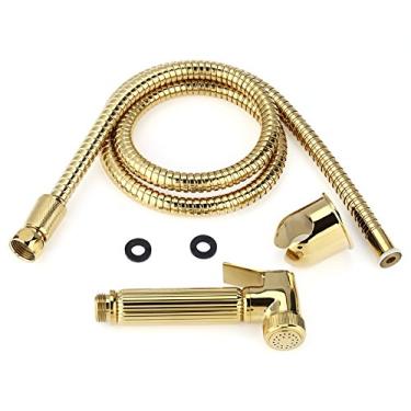 Imagem de Kit de pulverizador de limpeza de fraldas de latão sólido para chuveiro portátil para bidê e banheiro Suprimentos para banheiros