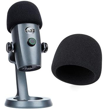 Imagem de YOUSHARES Yeti Nano Microfone Espuma Pára-brisas - Capa de Espuma de Filtro Pop de Microfone Personalizada Profissional para Blue Yeti Nano, o Filtro Nano Pop Azul Mais Grosso Yeti é uma Boa Opção.