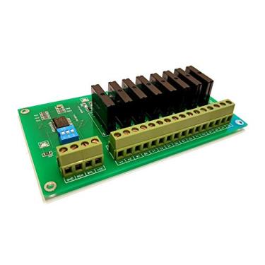 Imagem de Módulo de relé de estado sólido I2C de 8 canais para Arduino Raspberry PI e todos os microfones, faixa de frequência de tensão AC 50 a 60 Hz, faixa de tensão de controle AC 100 a 240 VAC