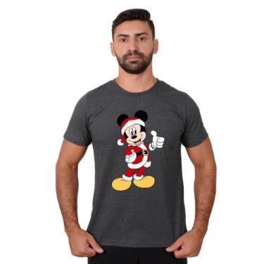 Imagem de Camiseta Masculino Natal Mickey Vestido Noel Várias Cores - Mtc