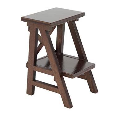 Imagem de Prateleira de Flores Em Miniatura, Linda Casa de Bonecas Multiuso Em Escala 1:12 Mini Suporte de Flores Faça você Mesmo Alta Simulação para Acessórios de Casa de Bonecas (Marrom)