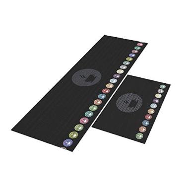 Imagem de Tapete Passadeira Cozinha Coffee Zone 120x40 + Capacho 60x40