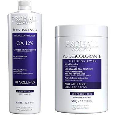 Imagem de Prohall Pó Descolorante 500G + OX 12% 40Vol. 900Ml