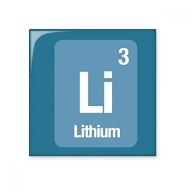 Imagem de Pedra adorna de tijolo vitrificado de cerâmica com elemento químico de lítio