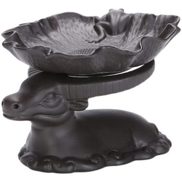 Imagem de Filtro de chá de areia roxa com vazamento de chá Kungfu conjunto de chá separador de chá e chá de vaca