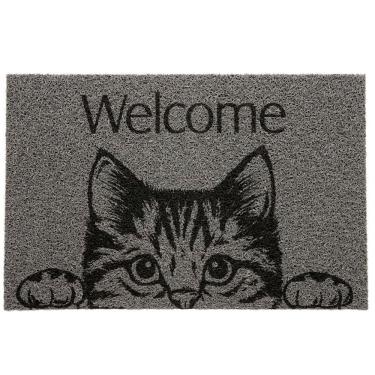 Imagem de Capacho Vinil Pet Cat Welcome 40cmx60cm Kapazi