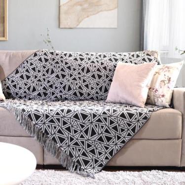 Imagem de Manta Para Sofa Decorativa Xale Protetora Tipo Capa De Sofá - Ishoppin