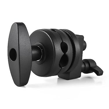 Imagem de Andoer Multifuncional, resistente, multifuncional, adaptador de montagem de suporte de luz, suporte giratório resistente, cabeça de aderência para suporte de luz, extensão de braço, fotografia com 4 furos de montagem