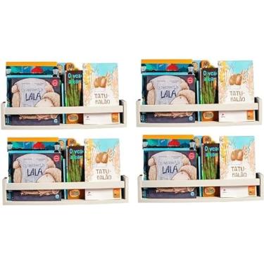 Imagem de 4 Prateleiras Infantil Revisteiro 60x12x11,5cm