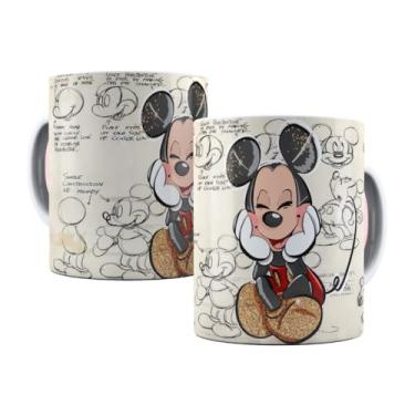 Imagem de Descubra a Magia da Caneca Mickey Amigos em Cerâmica Importada Premium!