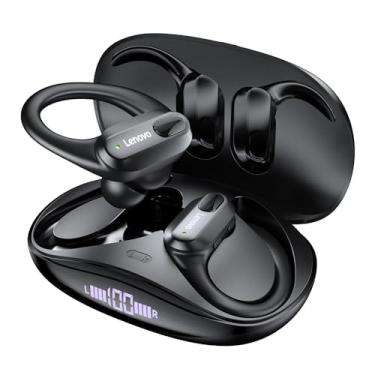 Imagem de Lenovo Fone de Ouvido Sem Fio Original XT80 Esportes Fones de Ouvido Sem Fio HiFi Bluetooth 5.3 Fones de Ouvido Jogo Baixo com Mic Fone Bluetooth Redução de Ruído Earhooks XT80 preto