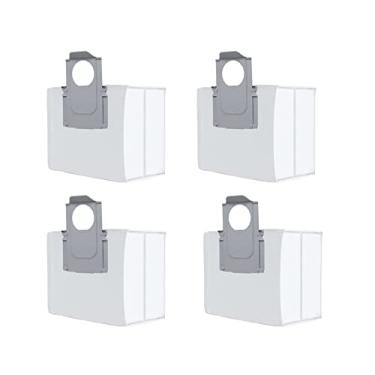 Imagem de DAGIJIRD 4 peças de substituição robô aspirador de pó saco de pó para Roborock S7 MaxV Ultra/Q5+/Q7+/Q7 Max/Q7 Max+/ T8/G10S PRO
