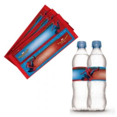 Imagem de Adesivo Decorativo Para Garrafa Homem Aranha Spider-Man Home Coming C/3 Cartelas