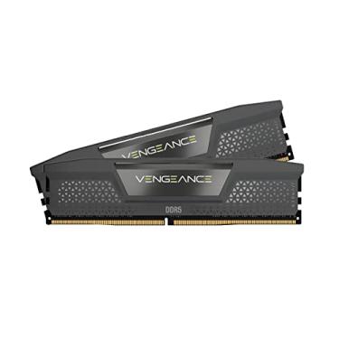 Imagem de CORSAIR VENGEANCE DDR5 64GB (2x32GB) DDR5 5600MHz CL40 AMD EXPO Intel XMP iCUE Memória de computador compatível – Cinza (CMK64GX5M2B5600Z40)
