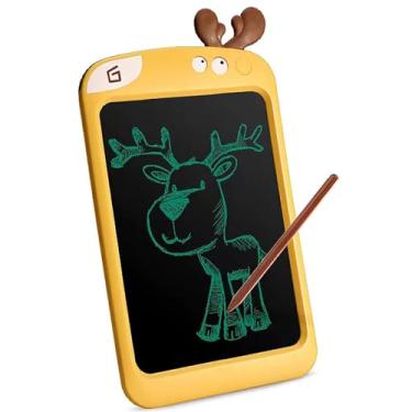 Imagem de 10 Polegada almofadas de desenho dos desenhos animados lcd prancheta brinquedo graffiti pintura placa de escrita eletrônica para 3-11 anos de idade meninas e meninos brinquedo