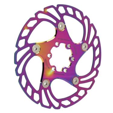Imagem de Rotor de Bicicleta Flutuante, Espessura 1,8-1,9 Mm Rotor de Freio a Disco de Bicicleta de Alta Dureza Suporte de Liga de Alumínio para Mountain Bike (160mm)