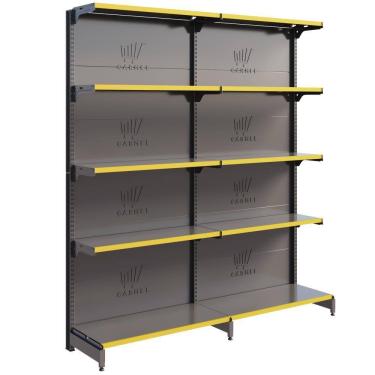 Imagem de Gôndola Fit 40 Parede 1 Inicial E 1 Continuação 2,02m Farmácia Comercio - Amapá