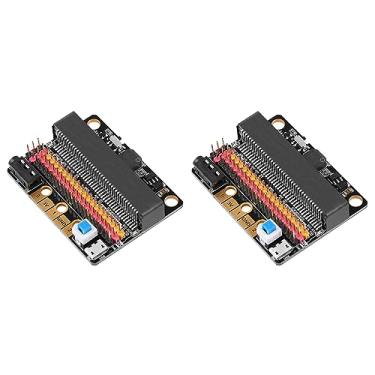 Imagem de Baglaum 2X Placa de ExpansãO Micro-Bit IOBIT V2.0 Breakout Adapter Shield com Buzzer para BBC Micro: Bit Kids's Python Programming