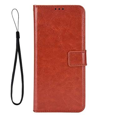 Imagem de Caso para ASUS Zenfone 11 Ultra,Design de pé Leather Flip Case com slots de cartão de carteira