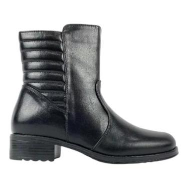 Imagem de Bota Montaria Feminina Mooncity Zíper Lateral - Preto